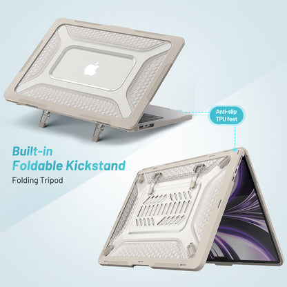 Hive Anti-slip TPU MacBook Air 15.3 A2941 Case Foldable Stand