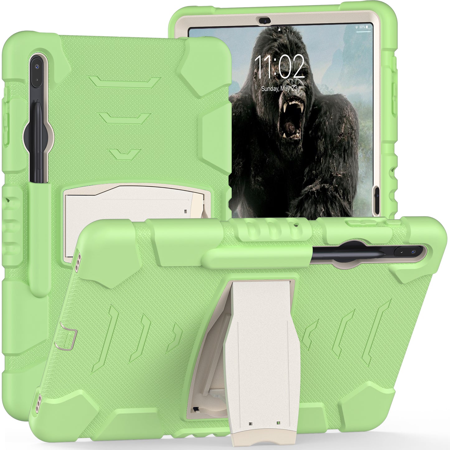 Gorilla King Kong Galaxy Tab S9 FE+ Case Stand Triple Protection