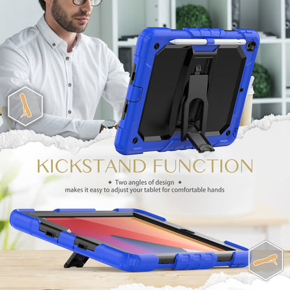 Kickstand Built-in Screen Protector Apple iPad 9 Case Shoulder Strap