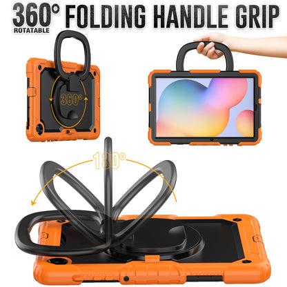 Tough Handle Grip Hook Samsung Galaxy Tab S6 Lite Case Rotatable