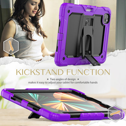 Kickstand Built-in Screen Protector Apple iPad Air 4 Case Shoulder Strap