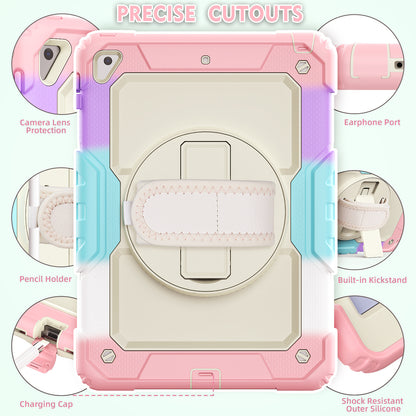 Tough Strap Built-in Screen Protector iPad 9 Case Multi-functional