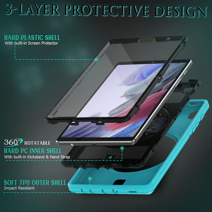 Coolinan Built-in Screen Protector Galaxy Tab A7 Lite Case Hand Strap