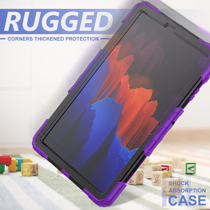 Tough Strap Built-in Screen Protector Galaxy Tab S7 FE Case Multi-functional