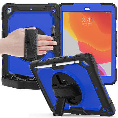 Tough Strap Built-in Screen Protector iPad 7 Case Multi-functional