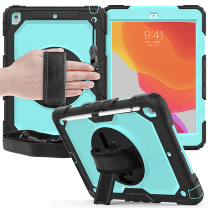 Tough Strap Built-in Screen Protector iPad 9 Case Multi-functional