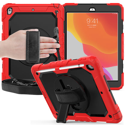 Tough Strap Built-in Screen Protector iPad 8 Case Multi-functional