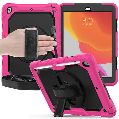 Tough Strap Built-in Screen Protector iPad 9 Case Multi-functional