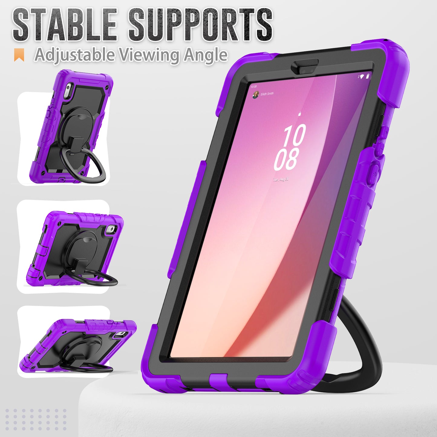 Tough Handle Grip Hook Lenovo Tab M9 (2023) Case Rotatable