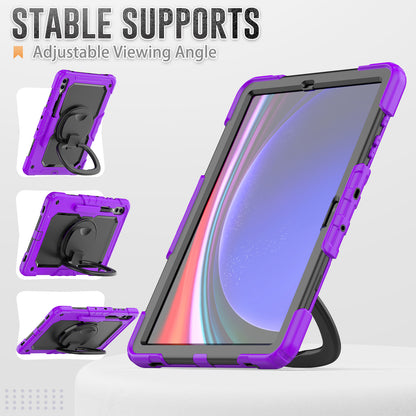 Tough Handle Grip Hook Samsung Galaxy Tab S9+ Case Rotatable