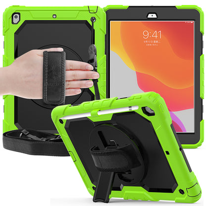 Tough Strap Built-in Screen Protector iPad 7 Case Multi-functional