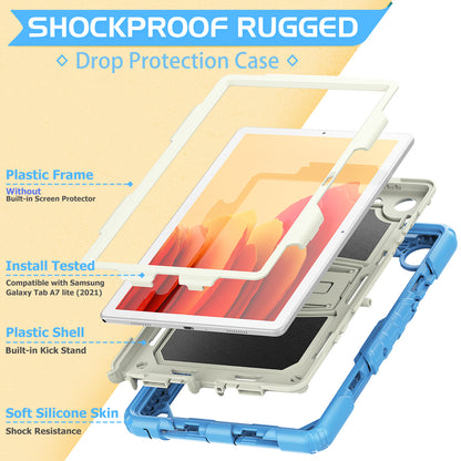 Kickstand Built-in Screen Protector Galaxy Tab A7 Case Shoulder Strap