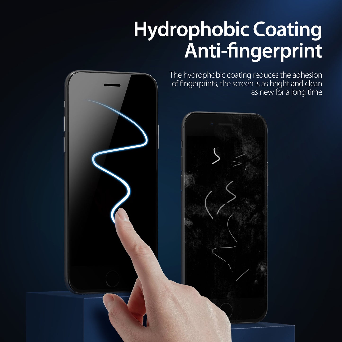 [2 Pack] Anti-Spy Tempered Glass Apple iPhone 6 Screen Protector