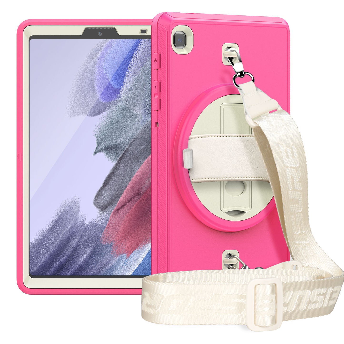 Coolinan Built-in Screen Protector Galaxy Tab A7 Lite Case Hand Strap