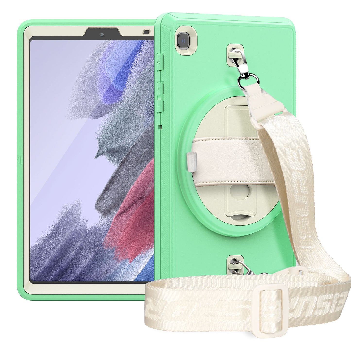 Coolinan Built-in Screen Protector Galaxy Tab A7 Lite Case Hand Strap