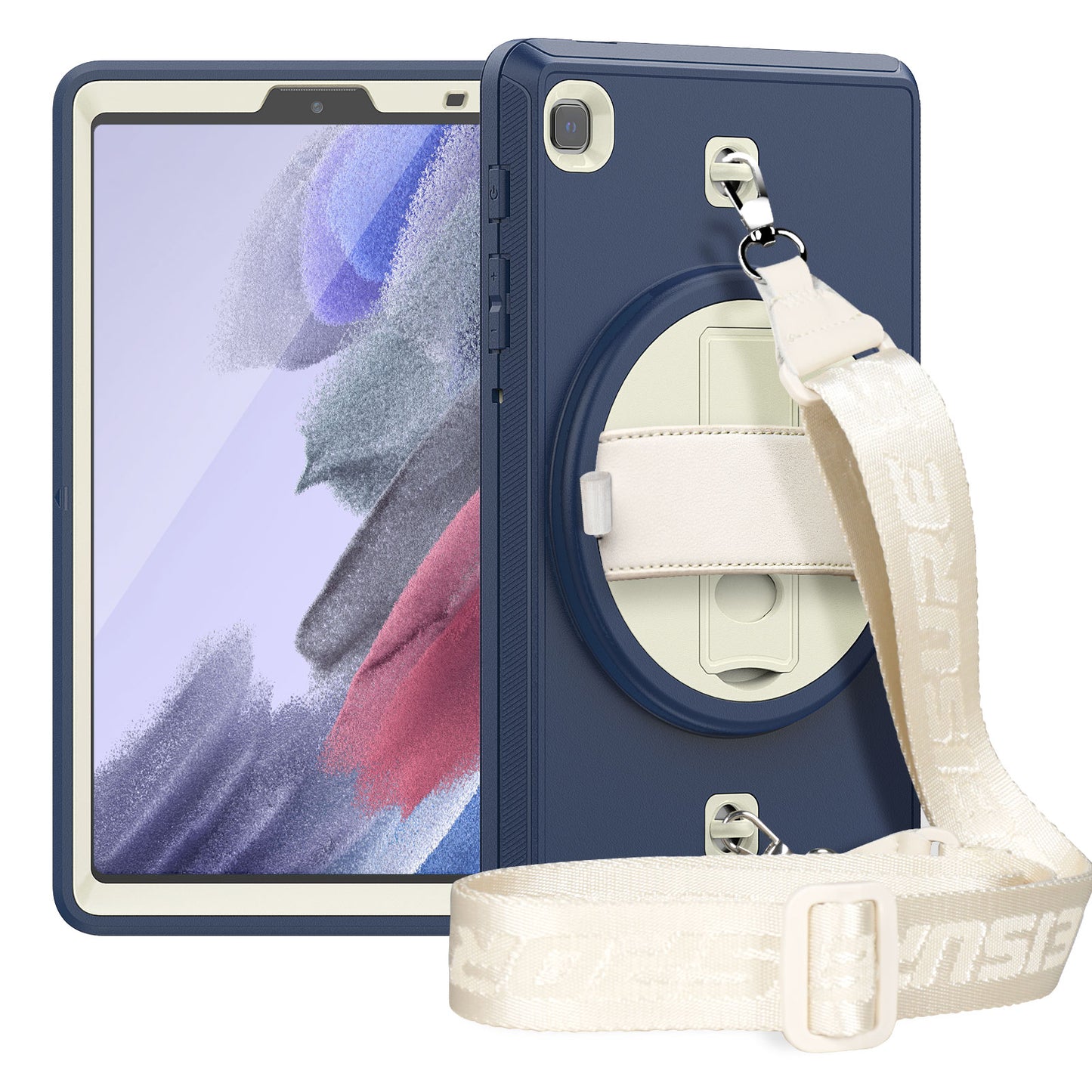 Coolinan Built-in Screen Protector Galaxy Tab A7 Lite Case Hand Strap