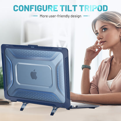 Hive Anti-slip TPU MacBook Air with Touch ID 13.3 A1932 Case Foldable Stand