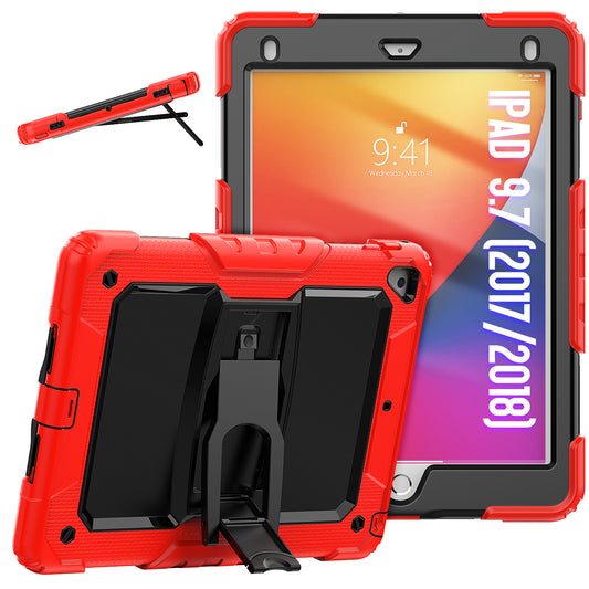 Kickstand Built-in Screen Protector Apple iPad Air 2 Case Shoulder Strap