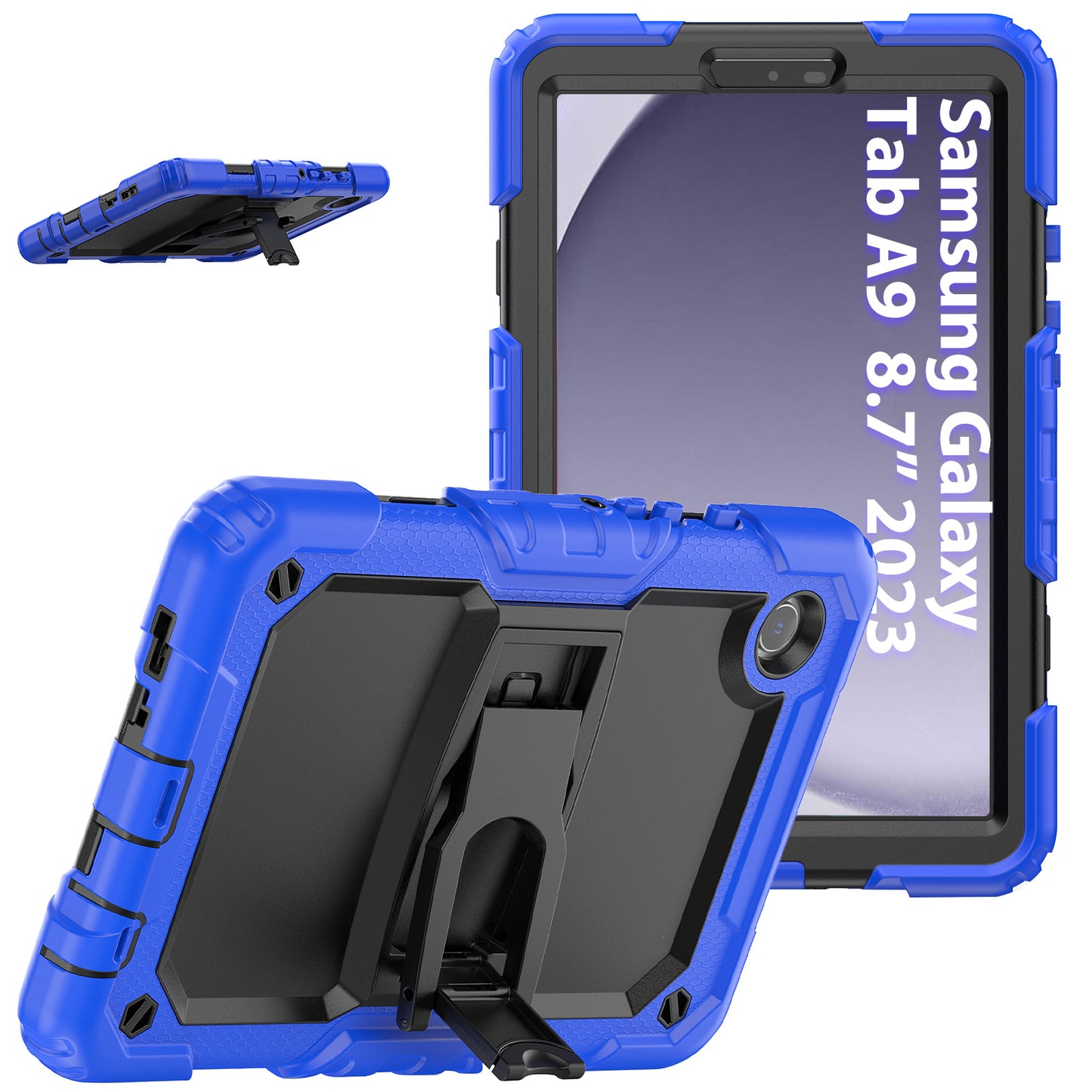 Kickstand Built-in Screen Protector Galaxy Tab A9 Case Shoulder Strap