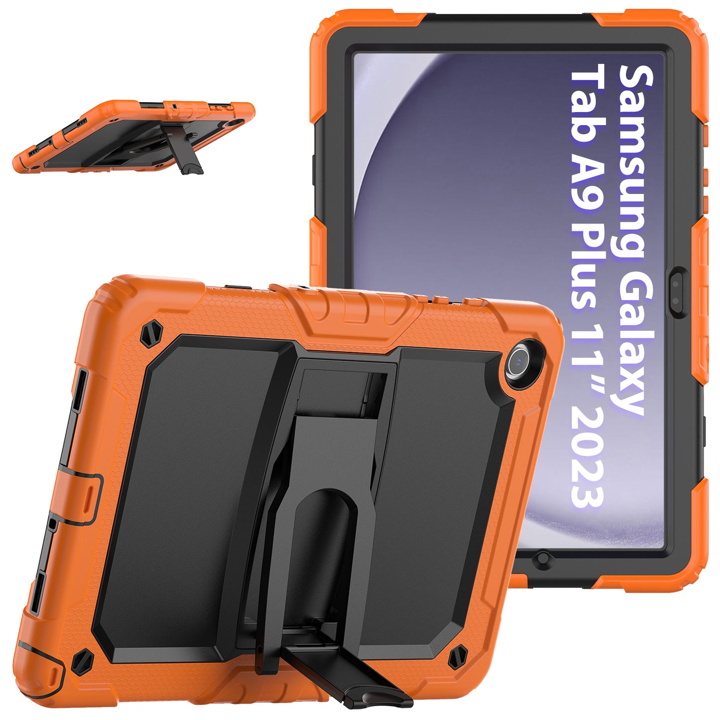 Kickstand Built-in Screen Protector Galaxy Tab A9+ Case Shoulder Strap