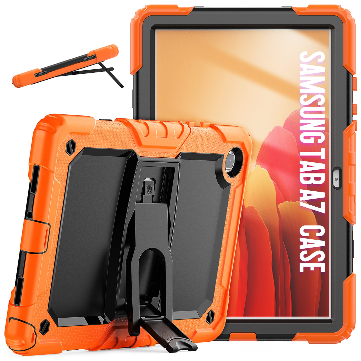 Kickstand Built-in Screen Protector Galaxy Tab A7 Case Shoulder Strap