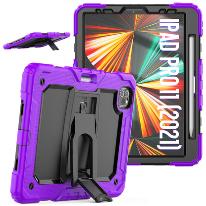 Kickstand Built-in Screen Protector iPad Pro 11 (2022) Case Shoulder Strap