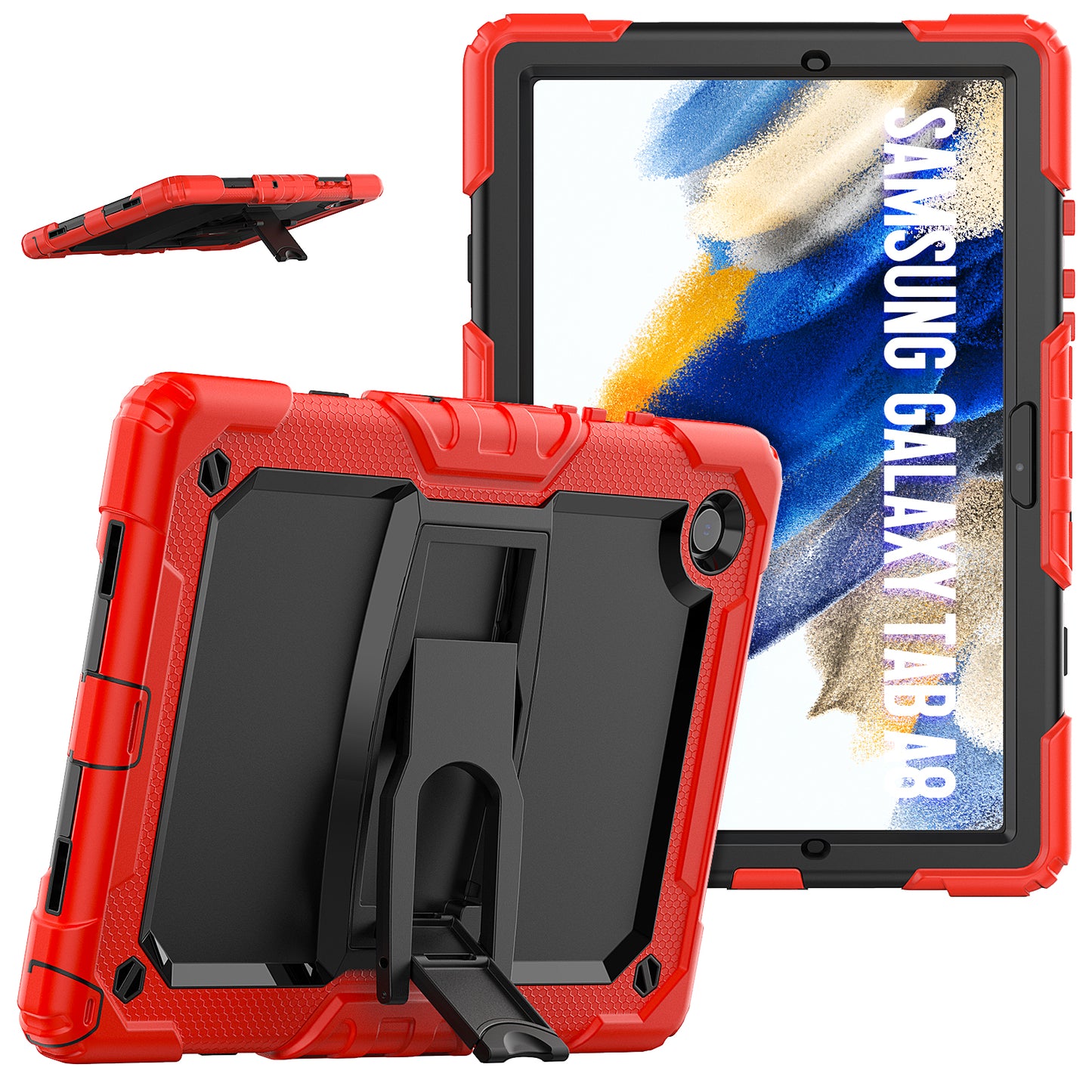 Kickstand Built-in Screen Protector Galaxy Tab A8 Case Shoulder Strap