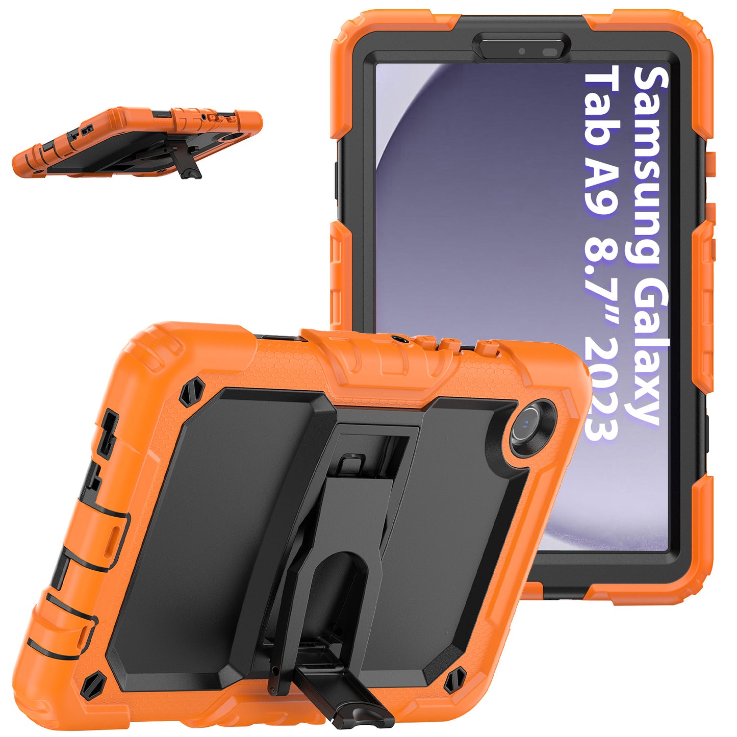 Kickstand Built-in Screen Protector Galaxy Tab A9 Case Shoulder Strap