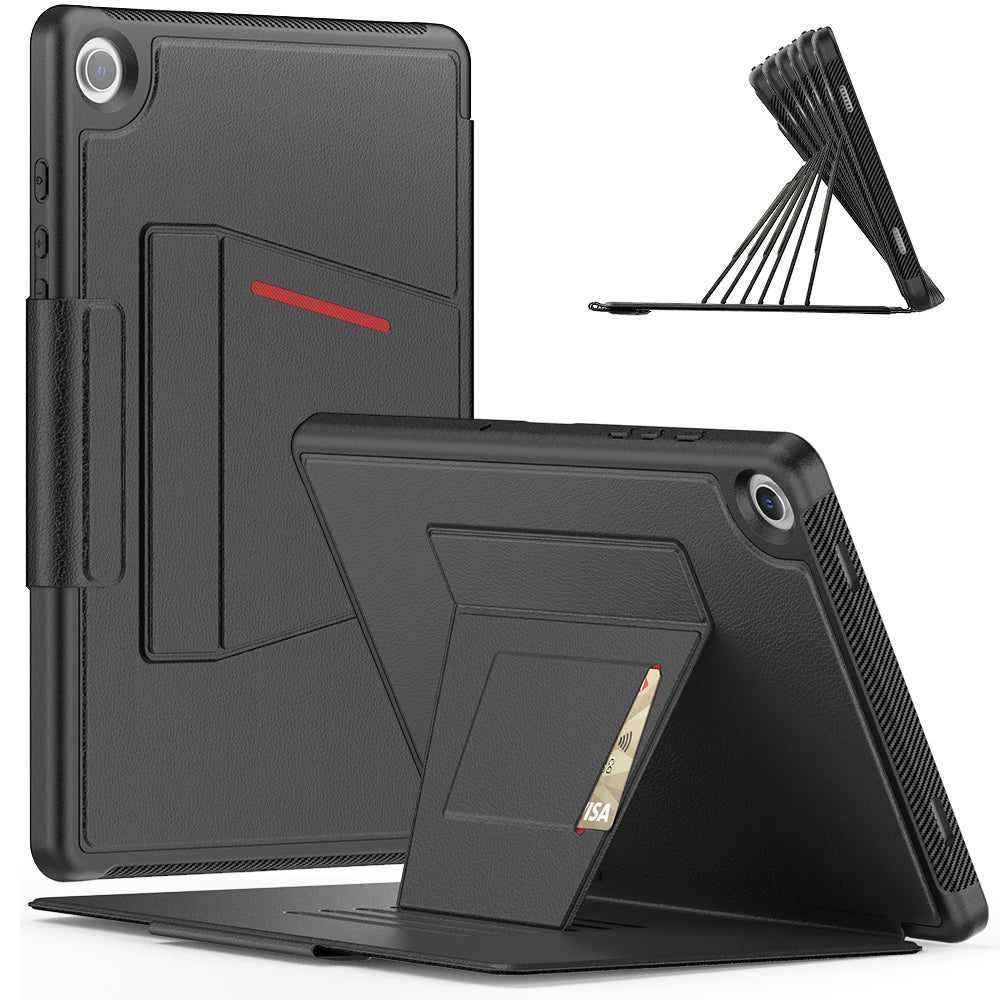 Smart Multiple Wallet Stand Samsung Galaxy Tab A9+ Case Leather