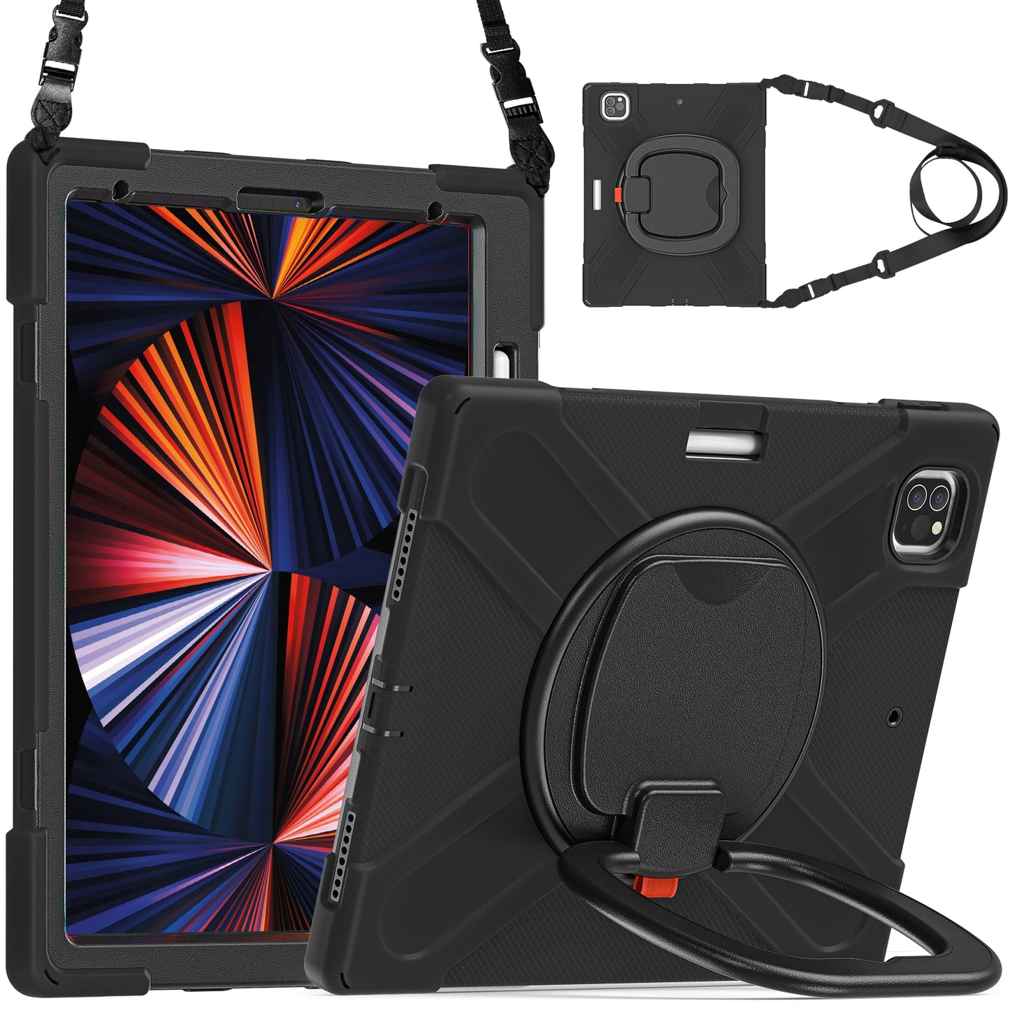 Pirate Box iPad Pro 11 (2018) Case Hook Stand Rotating Hand Shoulder Strap