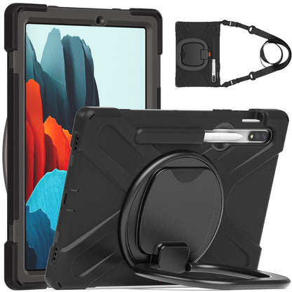 Pirate Box Galaxy Tab S6 Case Hook Stand Rotating Hand Shoulder Strap