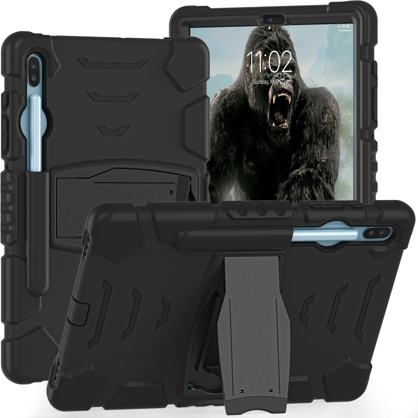 Gorilla King Kong Galaxy Tab S6 Case Stand Triple Protection