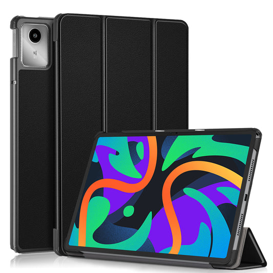 Tri-fold Caster Leather Lenovo Tab P11 (2024)  Case Hard Shell Slim