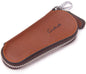 Men's Genuine Leather Keychain Car Bag Fashion Casual Zipper Slim