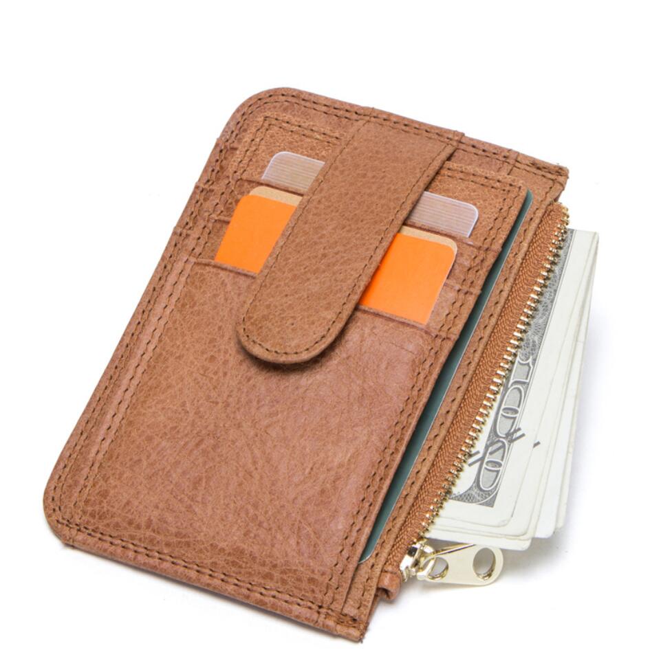 Men's Genuine Leather Wallet Money Clip Trendy Pickup with Multi-functional