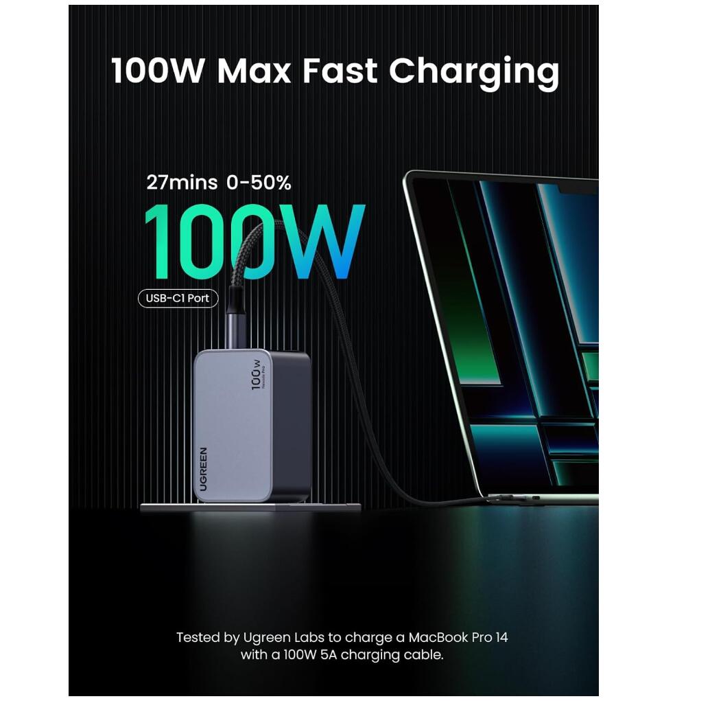 Nexode X 100W USB-C Charger Adapter 3-Port