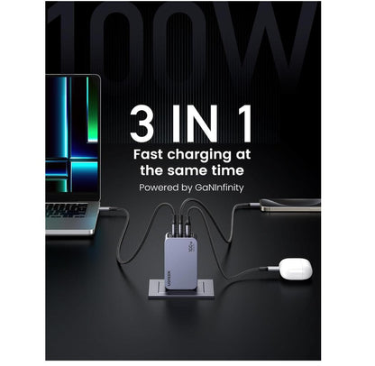 Nexode X 100W USB-C Charger Adapter 3-Port