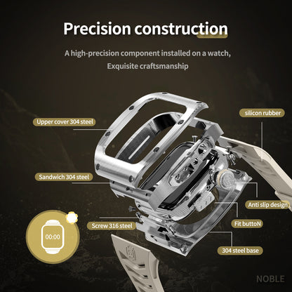 Metal Modified Rugged Apple Watch Series 4 (2018) 44mm Band Case