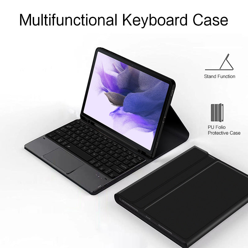 Voltage Slim Touchpad Keyboard Samsung Galaxy Tab S7 FE Case Kickstand