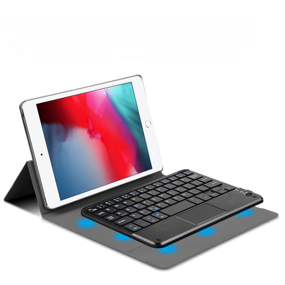 Metal Hinge Backlit Touchpad Keyboard Apple iPad Mini 4 Case Leather