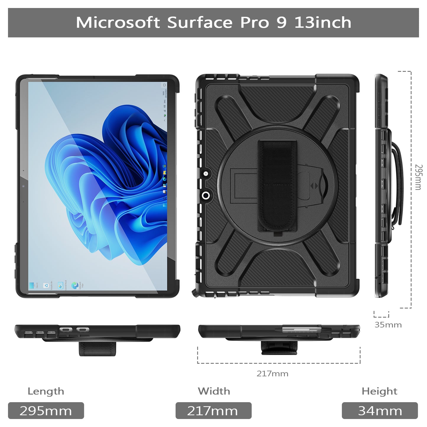 Loop Beer Microsoft Surface Pro 9 Case Multi Protection Stable Stand