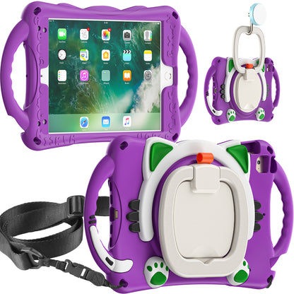 Stereoscopic Cat Apple iPad Mini 3 Case Kids Rotating Handle Grip