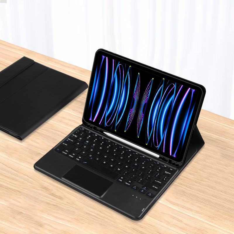 Voltage Slim Touchpad Keyboard iPad Pro 12.9 (2022) Case Kickstand