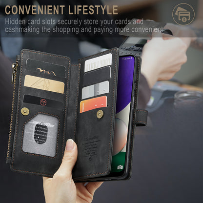 Multi-card Hand Strap Samsung Galaxy A22s Case Double Fold Stand