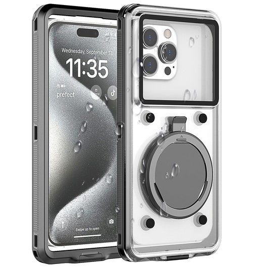Ultramarine Technology 10m Waterproof Phone Case with Built-In Stand & Direct Charging Port