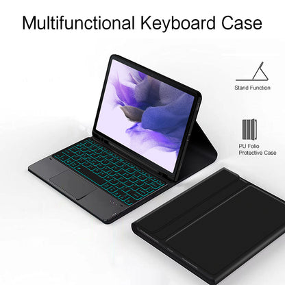 Voltage Slim Backlit Touchpad Keyboard Galaxy Tab S7 FE Case Magnetic