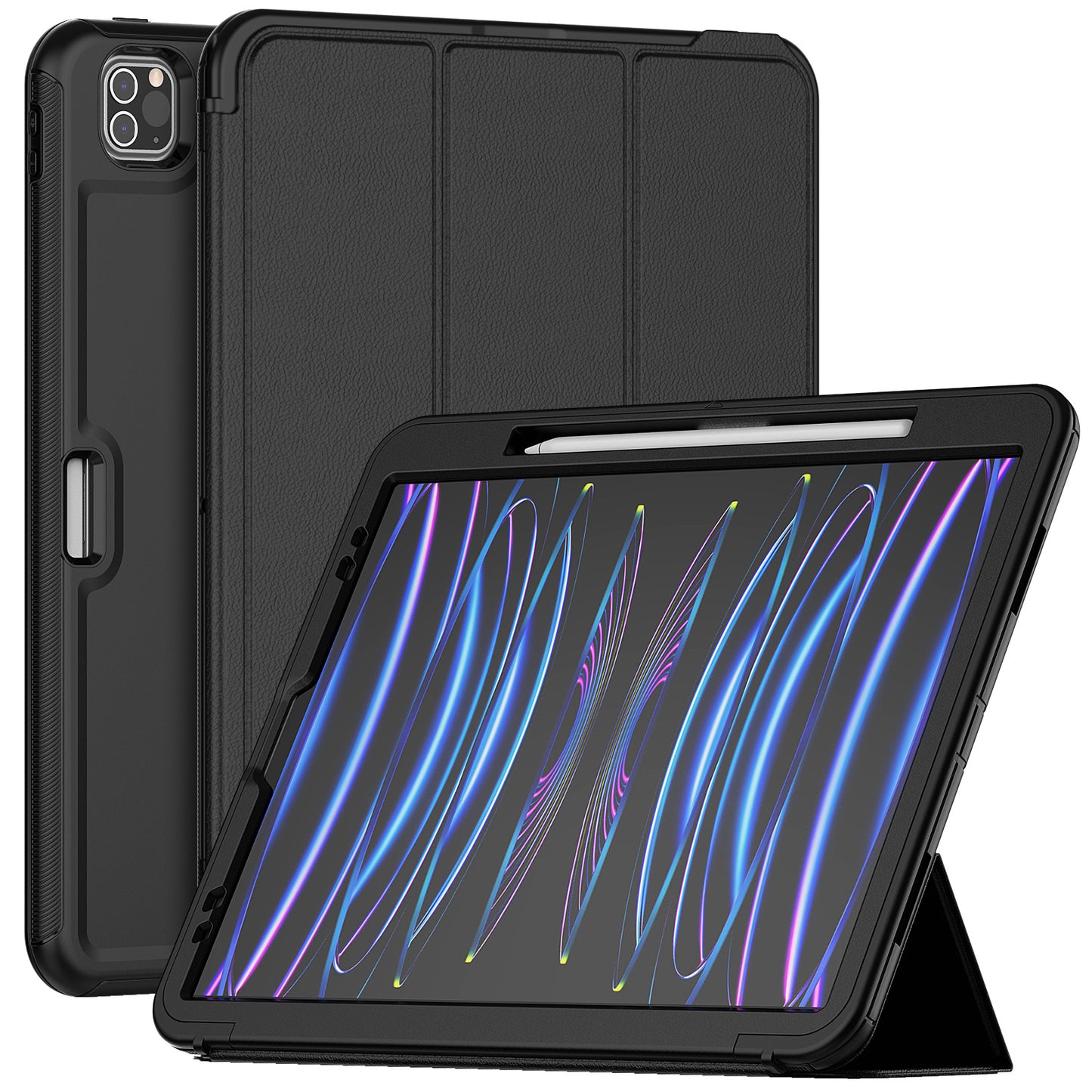 Auto Wake / Sleep Leather Apple iPad Pro 12.9 (2020) Case Tri-fold Stand