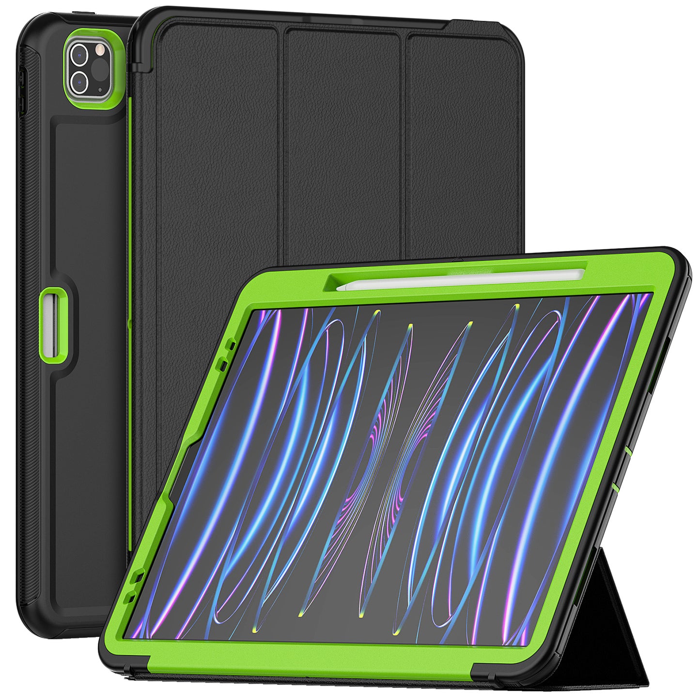 Auto Wake / Sleep Leather Apple iPad Pro 12.9 (2020) Case Tri-fold Stand