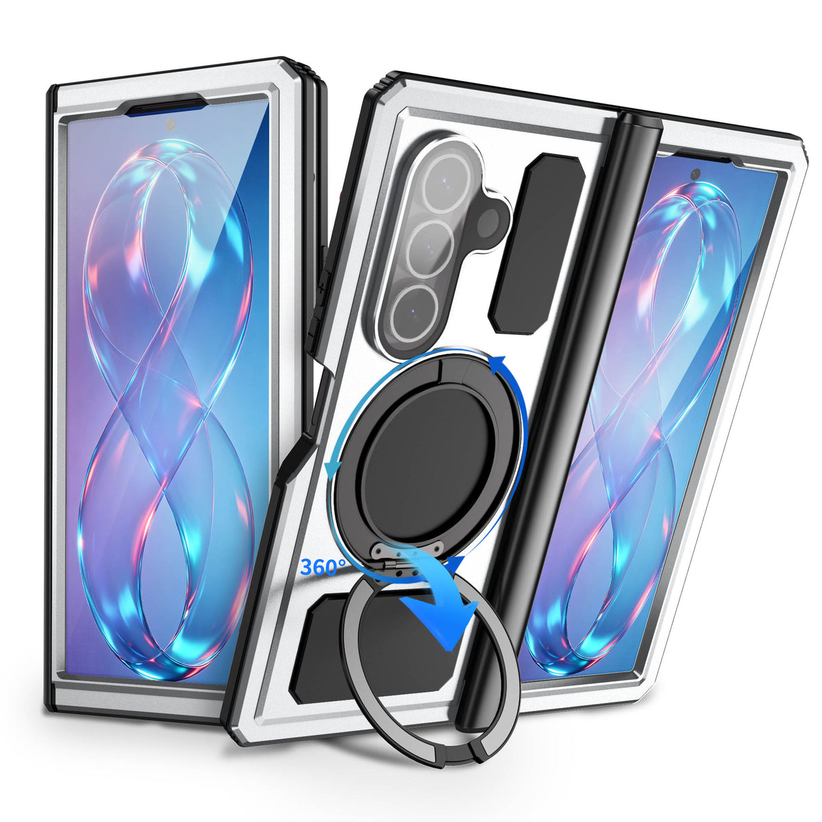 Ultramarine Technology with 12FT Drop Tested Magnetic Case with 360° Stand for Sports & Commute