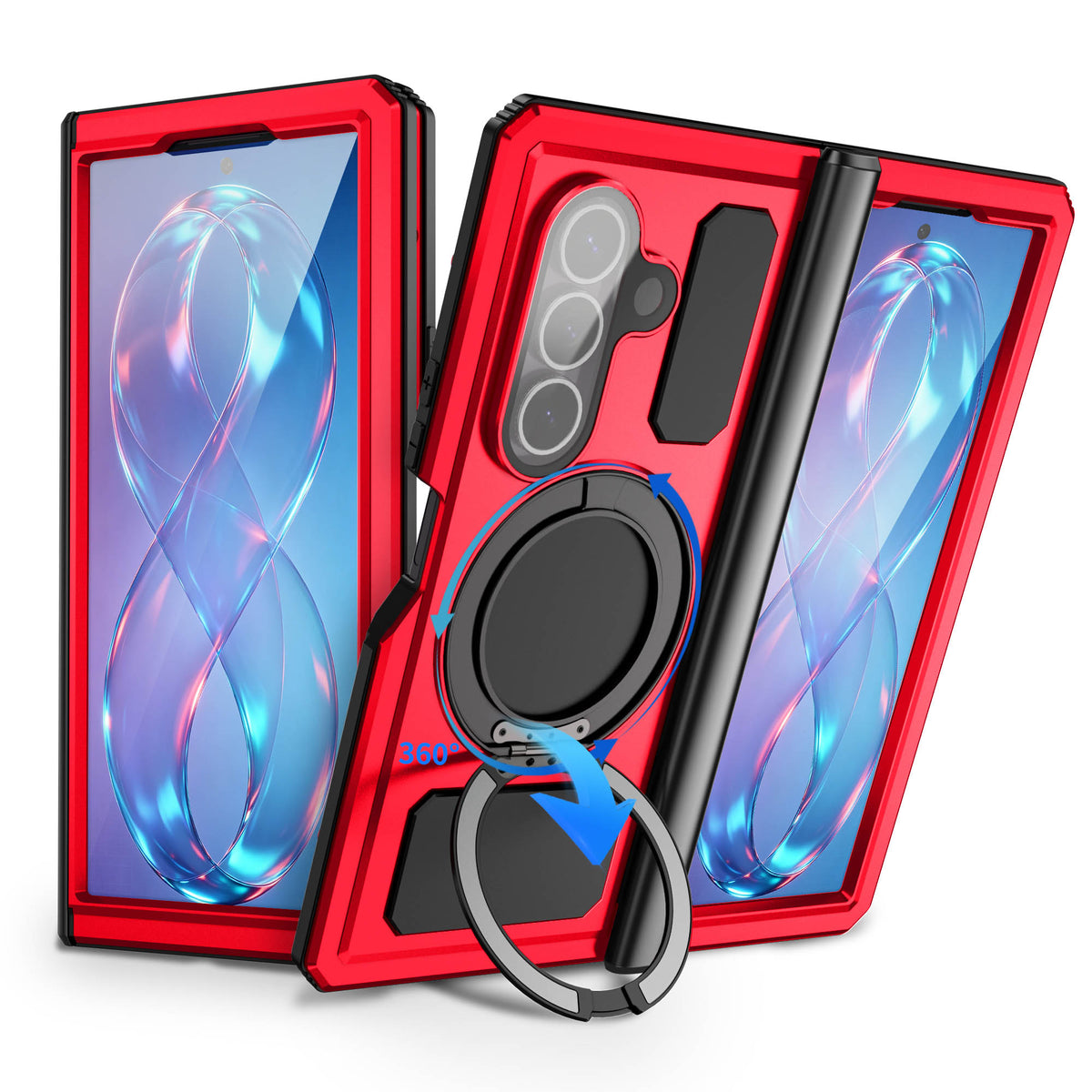 Ultramarine Technology with 12FT Drop Tested Magnetic Case with 360° Stand for Sports & Commute